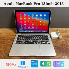 大人気2013年式❗️MacBook Pro メモリ4GB SSD128GB : 整備済み品Apple MacBook Pro 2013 Retina 2K 2880X1800  (A1398)日本語キーボード [Core 4世代i7⁄RAM:16GB⁄SSD:512GB⁄15.4インチ Macos BigSur11.7.4無線  BT カメラ :