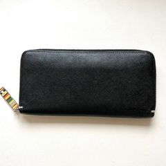 新品・箱紙袋付】ポールスミス 長財布 ジップストローグレイン 黒 並行