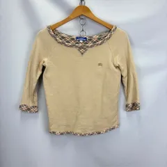 Vintage Burberry blue label 7分袖カットソー サイズ38 07110501 02  FAF24-772