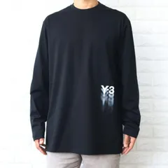 Y-3 ワイスリー 長袖 Tシャツ メンズ ブラック 黒 グラフィックロゴ ロンT ロゴT オーバーサイズ 男女兼用 GFX LS TEE IZ3122