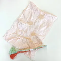 ［5847］帯締め 帯揚げ セット 楓ちらし 絞り 正絹 着物 帯絞め