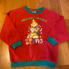 パウパトロール　クリスマス　トレーナー　120 赤　バースデイ