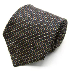 ポールスミス ブランド ネクタイ チェック柄 格子柄 シルク PO メンズ ネイビー Paul Smith 【中古】