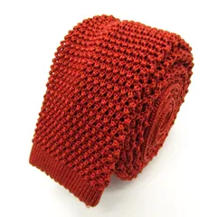 ユナイテッドアローズ ブランド ネクタイ ニットタイ 無地 PO メンズ レッド UNITED ARROWS 【中古】