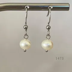 淡水パール　ピアス　・・✽・・　〈フォーマル　入学式　オフィスカジュアル　結婚式　サージカルステンレス　フック　真珠〉