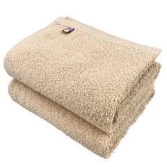 【迅速発送】今治(Imabari) タオル Nカラー フェイスタオル キャメル 2枚セット ブランド 薄手 無地 普段使い シンプル 日本製 国産