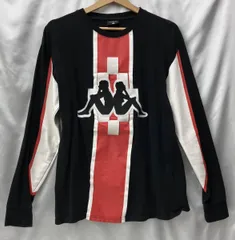 MARCELO BURLON マルセロバーロン× kappa カッパ 長袖 Tシャツ 黒 ブラック メンズ M 刺繍