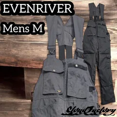イーブンリバー サロペット メンズM ガンメタル EVENRIVER オーバーオール オールド