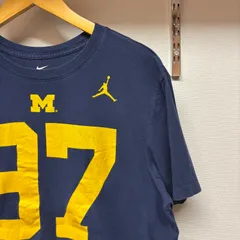 古着 L NIKE ナイキ JORDAN ジョーダン スポーツ ビックプリント バックプリント クルーネック ネイビー