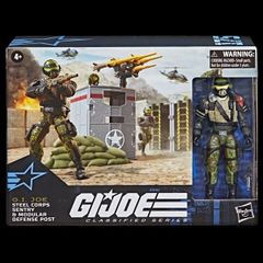 【限定】GIジョー スティールコープスセントリー ＆ モジュラー ディフェンス ポスト アクションフィギュア G.I. Joe Classified Series Steel Corps Sentry and Modular Defense Post(175)