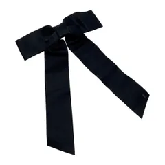 ☆☆CHANEL シャネル ココマーク リボン バレッタ 22A ブラック ヘアアクセサリー