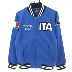 未使用 KAPPA カッパ ゴルフ 千鳥柄 撥水 ブルゾン 青 S ジャケット Kappa GOLF カッパ ストレッチ デタッチャブル 2WAYウインド