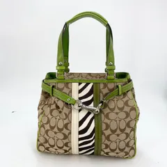 コーチ トートバッグ シグネチャー ゼブラ ショルダー FX563