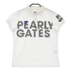 サイズ：0 PEARLY GATES パーリーゲイツ  半袖ポロシャツ ロゴ  ホワイト系 [240101410311] ゴルフウェア レディース ストスト
