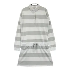 サイズ：S ADIDAS GOLF アディダスゴルフ  長袖ワンピース ボーダー柄 グレー系 [240101551780] ゴルフウェア レディース ストスト