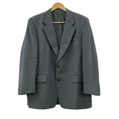 Z1555【美品】五大陸 gotairiku スーツ ジャケット ウール100％ グレー シングル サイズ5L