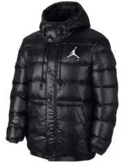 新品未使用タグ付き⭐︎AIR JORDAN ダウンジャケット 刺繍ロゴ ブラックM NIKE (ナイキ) JORDAN BRAND DOWN PUFFER JACKET ジョーダンブランド