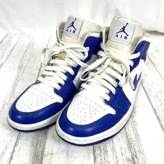 NIKE ナイキ WMNS エアジョーダン1 ミッド BQ6472-104 24.5cm ケンタッキーブルー e197