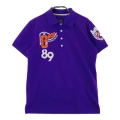 サイズ：3 PEARLY GATES パーリーゲイツ  半袖ポロシャツ ワッペン パープル系 [240101225023]# ゴルフウェア メンズ