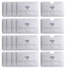 【数量限定】防止 磁気シールド RFIDプロテクション スキミング 防磁ビニールカードケース クレジットカード カードケース 干渉防止 カードプロテクター カードデータ保護 ICカード グレー LOYELEY (横20枚)
