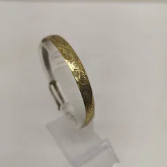 古着 金メッキ シルバー バングル ブレスレット SV925 レディース - ISItems【USED】【古着】【中古】50144057