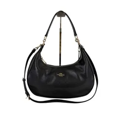 コーチ　coach 2WAY ワンショルダーバッグ　ハーレー　ショルダーバッグ ブラック　黒　ホーボーバッグ　ソーホーバッグ　f38250
