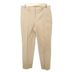 セオリーリュクス theory luxe 美品 パンツ スラックス センタープレス 無地 薄手 40 約Mサイズ ベージュ ■YHS7
