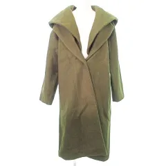 【未使用】LOEFF ロエフ ヘビーツイル マントコート ベージュ カーキ　玉虫 未使用】LOEFF ロエフ ヘビーツイル マントコート ベージュ カーキ