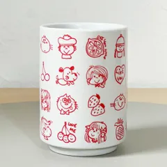 水森亜土 湯呑み(レッド) コップ あどちゃんのサムネイル