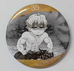 我妻善逸 鬼滅の刃 隊士百景 エモーショナル缶バッジ 我妻 善逸 35 グッズ 缶バッジ 缶バッチ カンバッチ カンバッジ