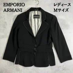 EMPORIO ARMANI　エンポリオアルマーニ　テーラードジャケット　ブラック　Mサイズ　レディース　【B-3】