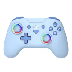 FONLAM Switch対応 コントローラー iOS/PC/Androidにも全対応 全透明外見 RGBライト ホールスティック デッドゾーンなし ホールトリガー リニアトリガー ゲームパッド マクロ機能 自動連射 ドリフトしません 振動調節 無線 ゲームコ