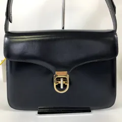 美品 モラビト ターンロック ショルダーバッグ レザー ブラック