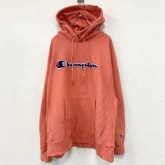 【3点以上まとめ買いで20%OFF】古着 used　00s　champion　チャンピオン　リバースウィーブ　スウェットパーカー/フーディー　ヴィンテージ　オレンジ　XXLサイズ