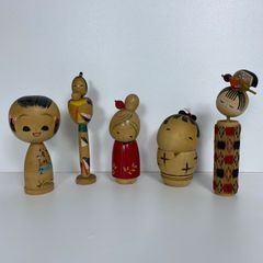 1960年製 当時物 ディズニー まんがこけし ピノキオ ミッキー