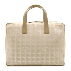 CHANEL シャネル ニュートラベルライン ビジネスバッグ ブリーフケース 書類カバン パソコンケース ナイロンジャガード ベージュ A15974のサムネイル