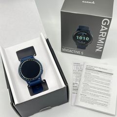 【美品】GARMIN vivoactive 5 010-02862-42 Blue/Blue Met スマートウォッチ ヴィヴォアクティブ ガーミン 本体