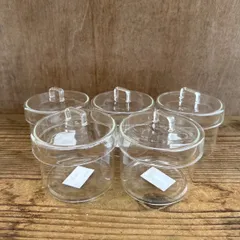 【サンプル】蓋付き ガラス容器 5個セット ガラス瓶 キャニスター アクアテラリウム 苔テラリウム テラリウム 植物入れ チランジア おしゃれ ドライフラワー アレンジメント ワークショップ マルシェ プレゼント