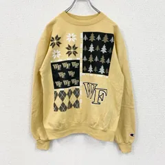 【3点以上まとめ買いで20%OFF】古着 used　Champion　チャンピオン　スウェット/トレーナー　黄色　イエロー　Sサイズ