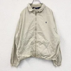 【3点以上まとめ買いで20%OFF】古着 used　Polo by Ralph Lauren　ポロバイラルフローレン　フルジップブルゾン　オフホワイト　XLサイズ