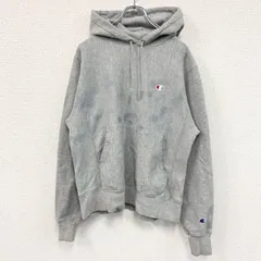 【3点以上まとめ買いで20%OFF】古着 used　00s　champion　チャンピオン　リバースウィーブ　スウェットパーカー/フーディ　灰色　グレー　Sサイズ