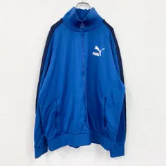 【3点以上まとめ買いで20%OFF】古着 used　PUMA　プーマ　トラックジャケット/ジャージ　青　ブルー　XXLサイズ