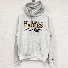 【3点以上まとめ買いで20%OFF】古着 used　champion　チャンピオン　スウェットパーカー/フーディ　グレー　Mサイズ