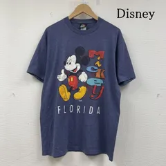 ディズニー 90s ミッキーマウス ロゴ プリント ヴィンテージ 半袖 Tシャツ フロリダ FLORIDA ORLANDO アメリカ製 USA製 メンズ L ISItems【USED】【古着】【中古】50142460