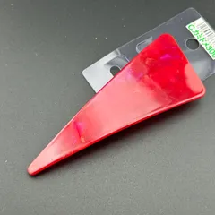 【新品】ヘアアクセサリー レッド バレッタ 三角 トライアングル シンプル キレイ◆