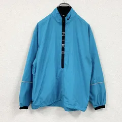 【3点以上まとめ買いで20%OFF】古着 used　90s　NIKE　ナイキ　ハーフジッププルオーバージャケット　ヴィンテージ　水色　ライトブルー　Sサイズ