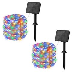 cshare ソーラー LED ストリングライト LEDイルミネーションライト ソーラー充電式 イルミネーションライト 100球 10m ソーラーライト 屋外 IP65防水 8点灯モード クリスマスツリーライト LEDイルミネーションライト 屋外