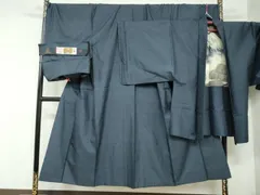 平和屋着物○男性 本場大島紬 アンサンブル 亀甲文様 久井絹織物謹製  