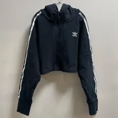 adidas originals アディダスオリジナルス ショート丈パーカー スウェット ブラック