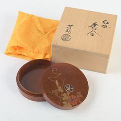 茶道具 中村香鳳作 独楽塗 香合 共箱 V 8566 - メルカリ